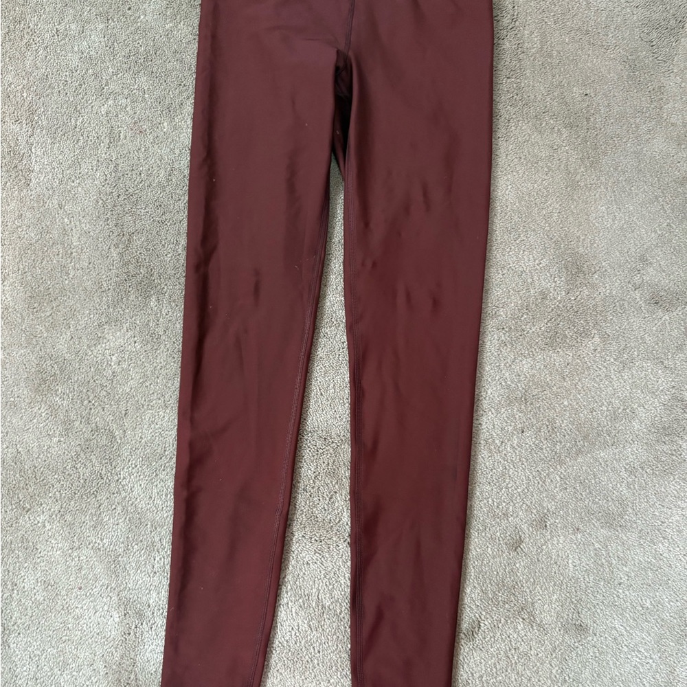 Athleta Maroon Interval Leggings